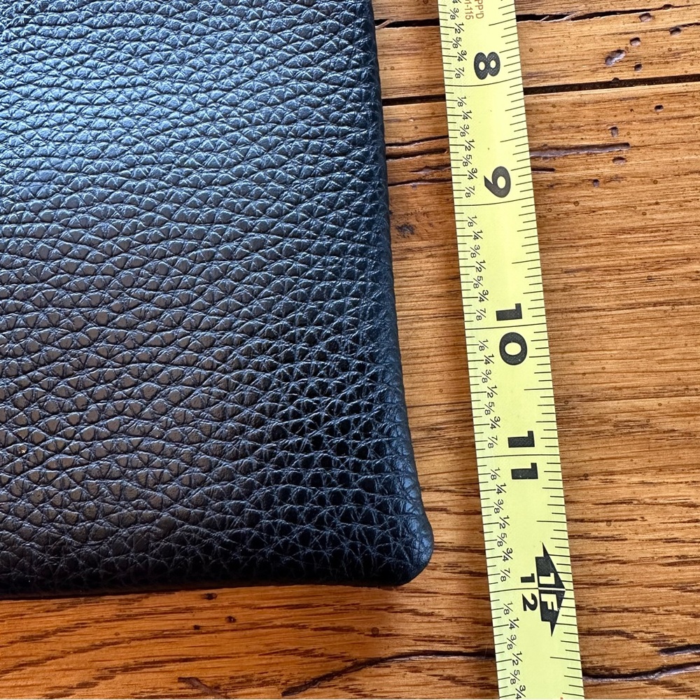 Vince Camuto Luck Black Pebbled Vegan Leather Tote - Picture 7 of 11